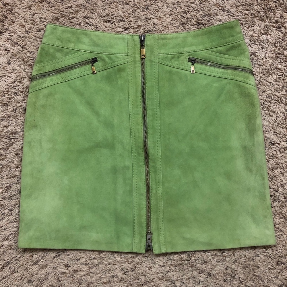 Suede skirt